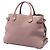 Borsa a tracolla Burberry Pink Medium in pelle di vitello e House Check Rosa - vista 2