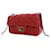 Chanel Red Extra Mini Rectangular Classic Lambskin Single Flap Rosso Bordò - vista 4