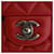 Chanel Red Extra Mini Rectangular Classic Lambskin Single Flap Rosso Bordò - vista 9