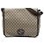 Borsa Messenger Gucci Beige Large GG Supreme Interlocking G