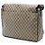 Borsa Messenger Gucci Beige Large GG Supreme Interlocking G - vista 2