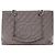 Chanel Grand Shopping Tote in Grau Caviar Braun