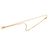 Collana con pendente Chanel Gold CC placcato oro D'oro