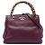 Borsa Gucci Purple Small Calfskin Bamboo Shopper Porpora