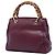 Borsa Gucci Purple Small Calfskin Bamboo Shopper Porpora - vista 2