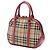 Bolsa bowling Orchard em nylon Burberry Beige Small Haymarket Check Bege - vista 2