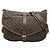 Louis Vuitton Marrone Monogram Mini Lin Saumur 30 Marrone scuro