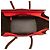 Céline Celine Mini Bicolor Leder Luggage Tote in Rot - Ansicht 4