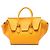 Céline Tote Celine em couro de bezerro de grão médio amarelo com nó Mostarda