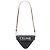 Céline Borsa a tracolla Celine Triomphe in tela rivestita marrone con logo triangle Marrone scuro