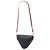Céline Borsa a tracolla Celine Triomphe in tela rivestita marrone con logo triangle Marrone scuro - vista 2