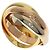 Anello Cartier Trinity in oro rosa bianco e giallo 18K