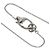 Collana Horsebit Gucci in oro bianco 18K - vista 3