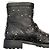 Stivaletti Biker Youth Jimmy Choo in Pelle Nera con Borchie - vista 12