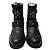 Stivaletti Biker Youth Jimmy Choo in Pelle Nera con Borchie - vista 2