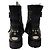 Stivaletti Biker Youth Jimmy Choo in Pelle Nera con Borchie - vista 4