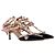 Décolleté Valentino Garavani Rockstud 65 in pelle nera e rosa Nero