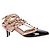 Décolleté Valentino Garavani Rockstud 65 in pelle nera e rosa Nero - vista 3
