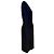 Céline Abito midi a maniche lunghe bicolore Celine in viscosa blu navy - vista 2