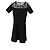 Vestido mini Sandro Paris con aplicaciones de rosas en viscosa negro - vista 5