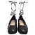 Ballerine con lacci D-Journey in pelle nera Dior Nero - vista 2