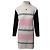 Courreges Courrèges Rollkragenstrickkleid aus mehrfarbiger Wolle Python drucken