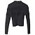 Autre Marque Alaia Langarmshirt aus schwarzer Wolle mit geprästem Design - Ansicht 5
