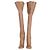 Chloé Botas Chloe Clear Heel acima do joelho em couro Tan Marrom Bege - vista 2