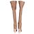 Chloé Botas Chloe Clear Heel acima do joelho em couro Tan Marrom Bege - vista 4