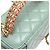 Chanel gestepptes kleines Vanity Case mit Griff und Kette aus hellgrünem Leder - Ansicht 38
