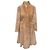 Abrigo largo de shearling Bottega Veneta en ante beige Castaño - vista 2