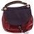 Miu Miu Tri Color Aviator Hobo aus burgunderrotem Leder - Ansicht 2