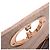 Borsa Small Caro Macrocannage in lino rosa Dior - vista 10