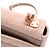 Borsa Small Caro Macrocannage in lino rosa Dior - vista 18