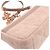 Borsa Small Caro Macrocannage in lino rosa Dior - vista 21