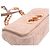 Borsa Small Caro Macrocannage in lino rosa Dior - vista 23