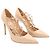 Autre Marque Décolleté Gladiator con lacci Valentino in vernice Nude Marrone Carne - vista 4