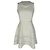 Sandro Ärmelloses Carrie Mini Kleid aus Ecru Polyester Weiß Roh