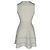 Sandro Ärmelloses Carrie Mini Kleid aus Ecru Polyester Weiß Roh - Ansicht 3