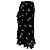 Falda midi cruzada Dainty Georgette de Ganni en viscosa negra