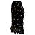 Falda midi cruzada Dainty Georgette de Ganni en viscosa negra - vista 3