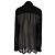 Camicetta trasparente con fiocco al collo Michael Kors in chiffon nero - vista 3
