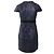 Mini abito glitterato Maje in paillettes blu navy - vista 4
