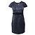 Mini abito glitterato Maje in paillettes blu navy - vista 8