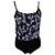 Sandro Body mit Palmenprint aus Polyester in Schwarz