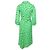 Abito Ganni Dainty Polka Dot in viscosa verde - vista 2