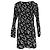 Maje Rockiz Mini-Kleid aus plissiertem Crêpe mit Margeriten-Print, Schwarz, Polyester - Ansicht 2