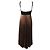 Vestido de festa plissado Alba da A.L.C em poliéster Bronze/Preto Metálico - vista 3