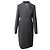 Tom Ford Mantelkleid aus grauer Wolle Schwarz