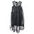 Robe Baby Doll en maille transparente Simone Rocha en soie noire - vue 5
